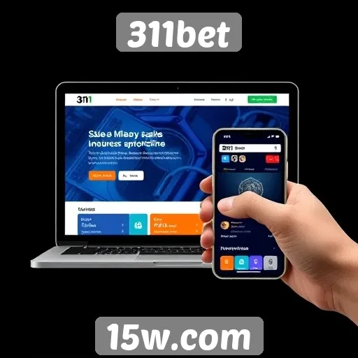 Interface do usuário do site 311bet em dispositivos móveis