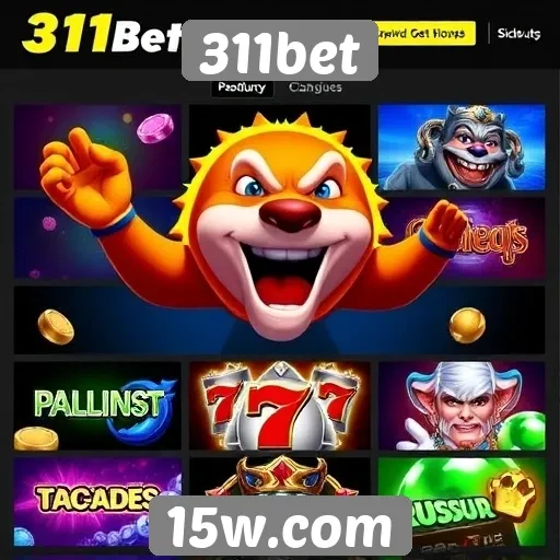 Variedade de jogos disponíveis na 311bet